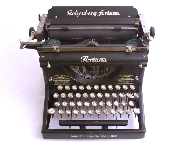 Stolzenberg FORTUNA Schreibmaschine Reprint Bedienungsanleitung 